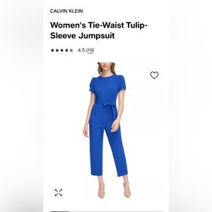 Calvin Klein tulip sleeves jumpsuit